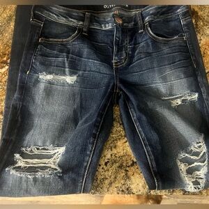 Stylish Distressed Blue Jeans